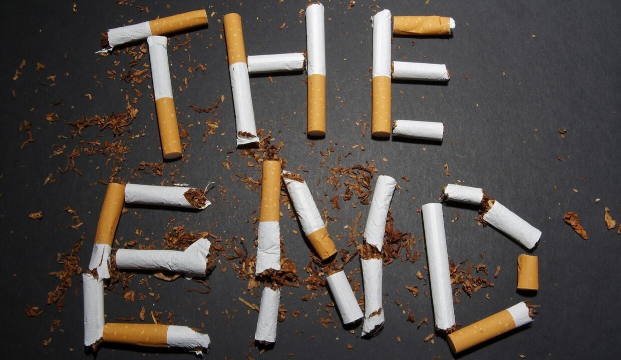 sigarette rotte e cambiamenti nel corpo quando si smette di fumare